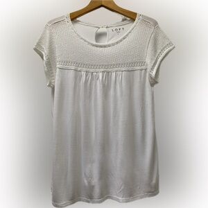 LOFT linen blend tshirt